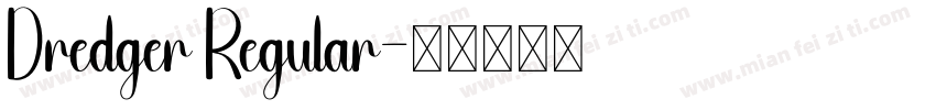 Dredger Regular字体转换